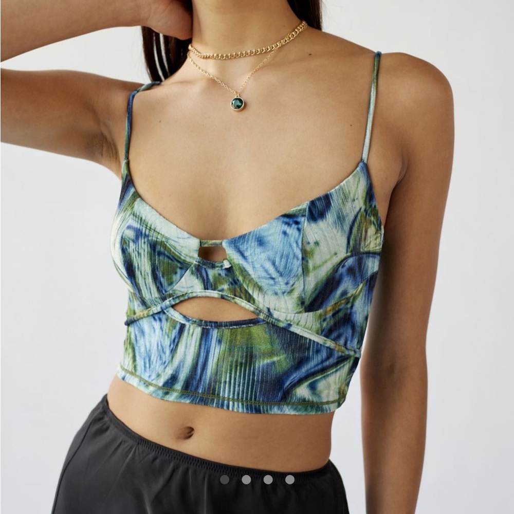 Urban Outfitters Josie Velvet Corset Cami